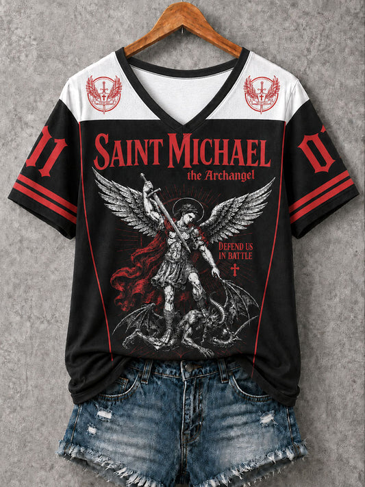 Women's Saint Michael Short-sleeved T-shirt
