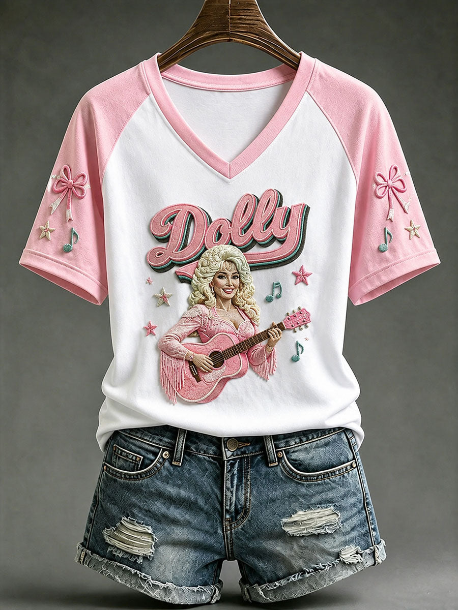 Women's Singer Memorial Print Short-sleeved T-shirt
