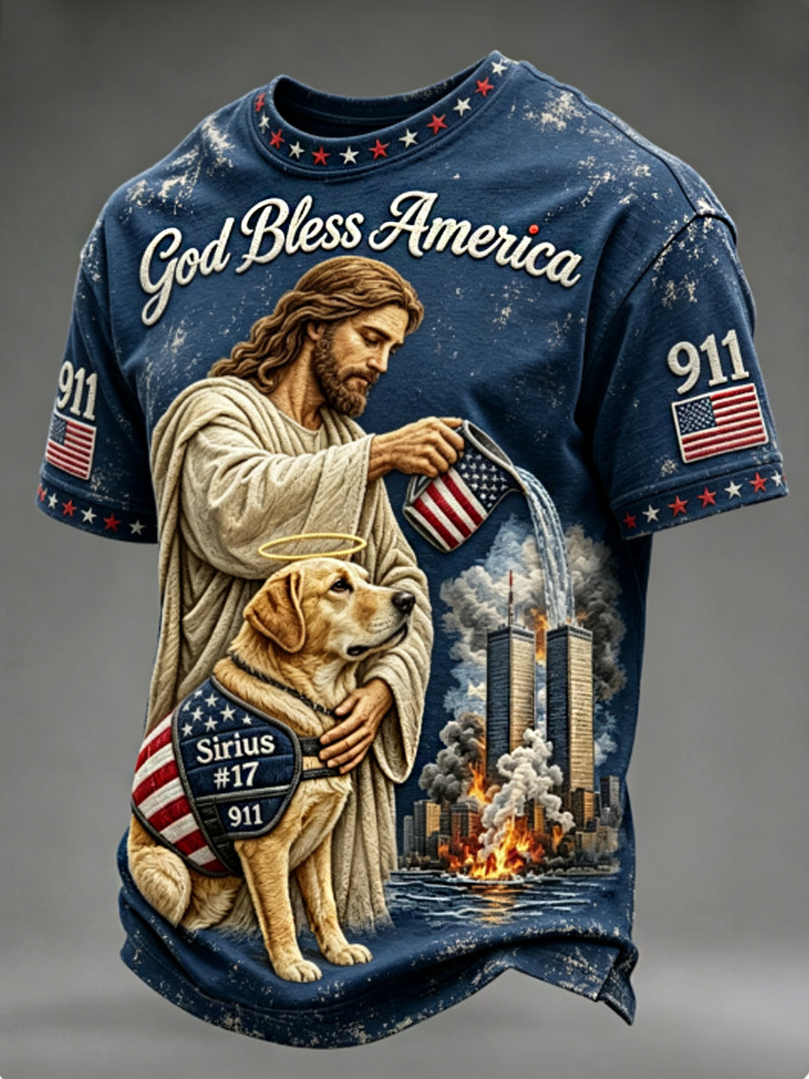Men's God Bless America 911 t-shirt