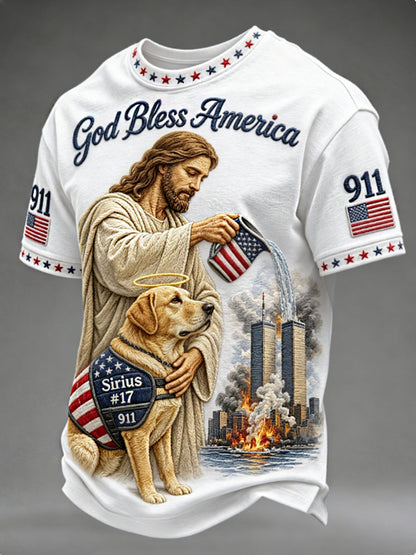 Men's God Bless America 911 t-shirt